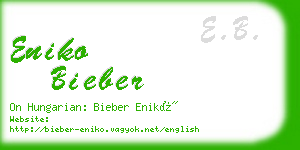 eniko bieber business card